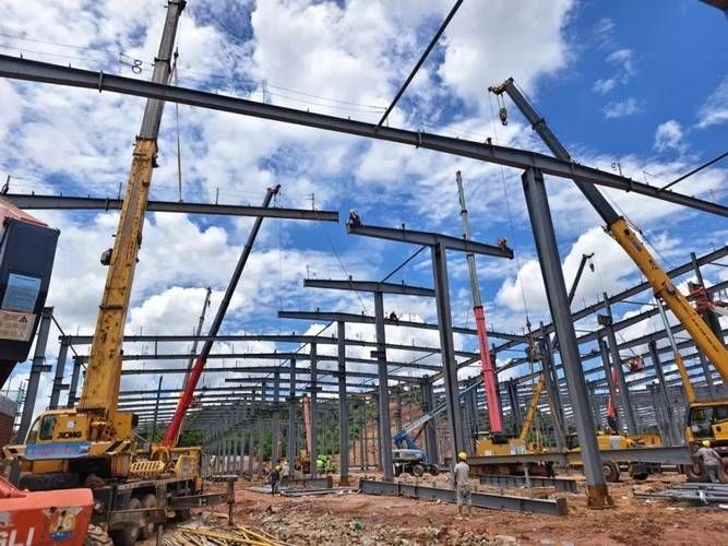 更多鋼結構廠房施工照片（如何繪制鋼結構廠房施工圖？） 行業(yè)新聞 第7張