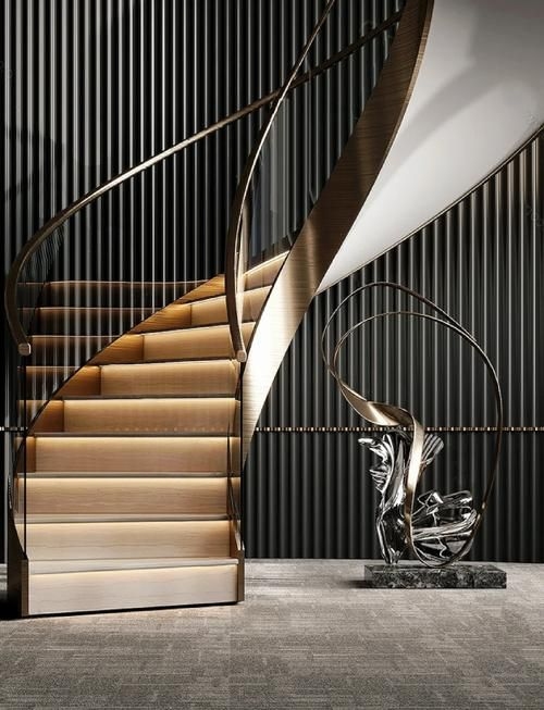 再給我?guī)讉€(gè)螺旋樓梯的設(shè)計(jì)案例 行業(yè)新聞 第3張