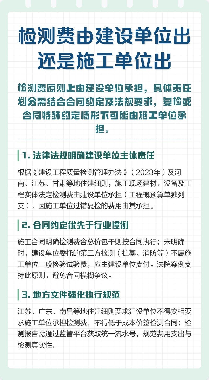 檢測(cè)費(fèi)用一般由誰(shuí)承擔(dān)（工程檢測(cè)費(fèi)用一般由誰(shuí)承擔(dān),檢測(cè)費(fèi)用一般由誰(shuí)承擔(dān)） 行業(yè)新聞 第2張