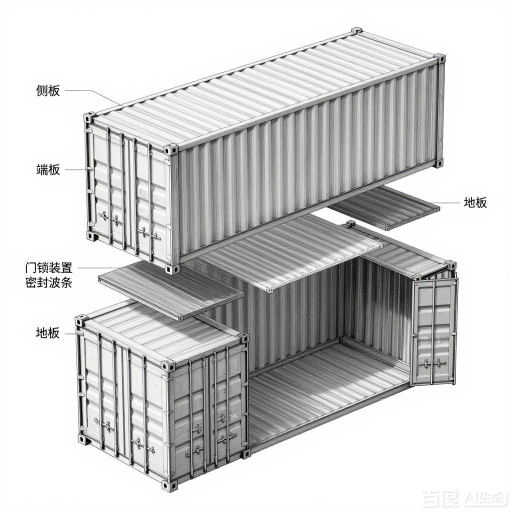 如何繪制集裝箱構(gòu)造分解圖（如何繪制集裝箱構(gòu)造分解圖,4張集裝箱構(gòu)造分解圖） 行業(yè)新聞 第2張