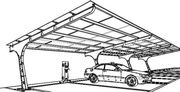 有沒有簡易的車棚結構圖？（如何獲取簡易車棚結構圖？） 行業(yè)新聞 第2張