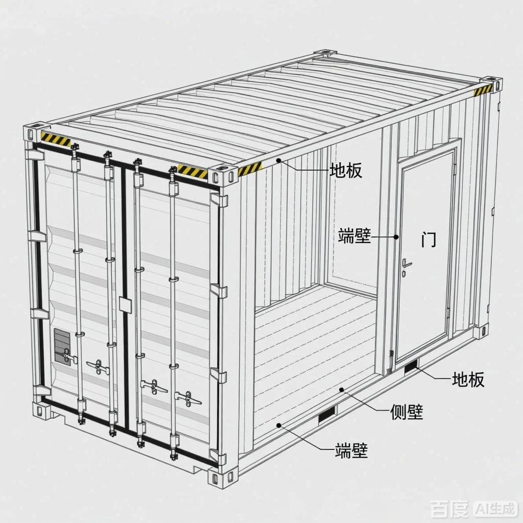 如何繪制集裝箱結(jié)構(gòu)示意圖？（如何繪制集裝箱結(jié)構(gòu)示意圖生成是四張集裝箱結(jié)構(gòu)示意圖） 行業(yè)新聞 第1張