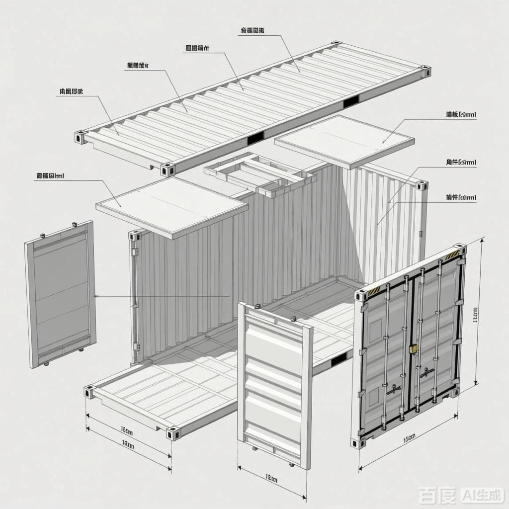 如何繪制集裝箱結(jié)構(gòu)示意圖？（如何繪制集裝箱結(jié)構(gòu)示意圖生成是四張集裝箱結(jié)構(gòu)示意圖） 行業(yè)新聞 第4張