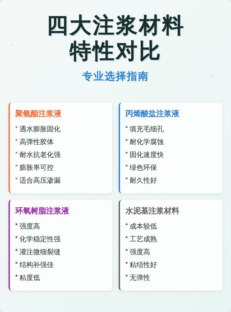 如何選擇適合的注漿材料？ 行業(yè)新聞 第6張