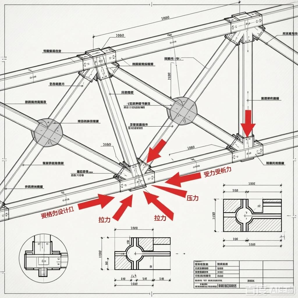 如何繪制桁架結構設計圖？（如何繪制桁架結構設計圖生成的四張桁架結構設計圖） 行業(yè)新聞 第2張